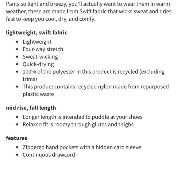 Lululemon NWT Swift Mid Rise Leopard Mini Desert Khaki Wide-Leg Pants SIZE 10 - Picture 8 of 9